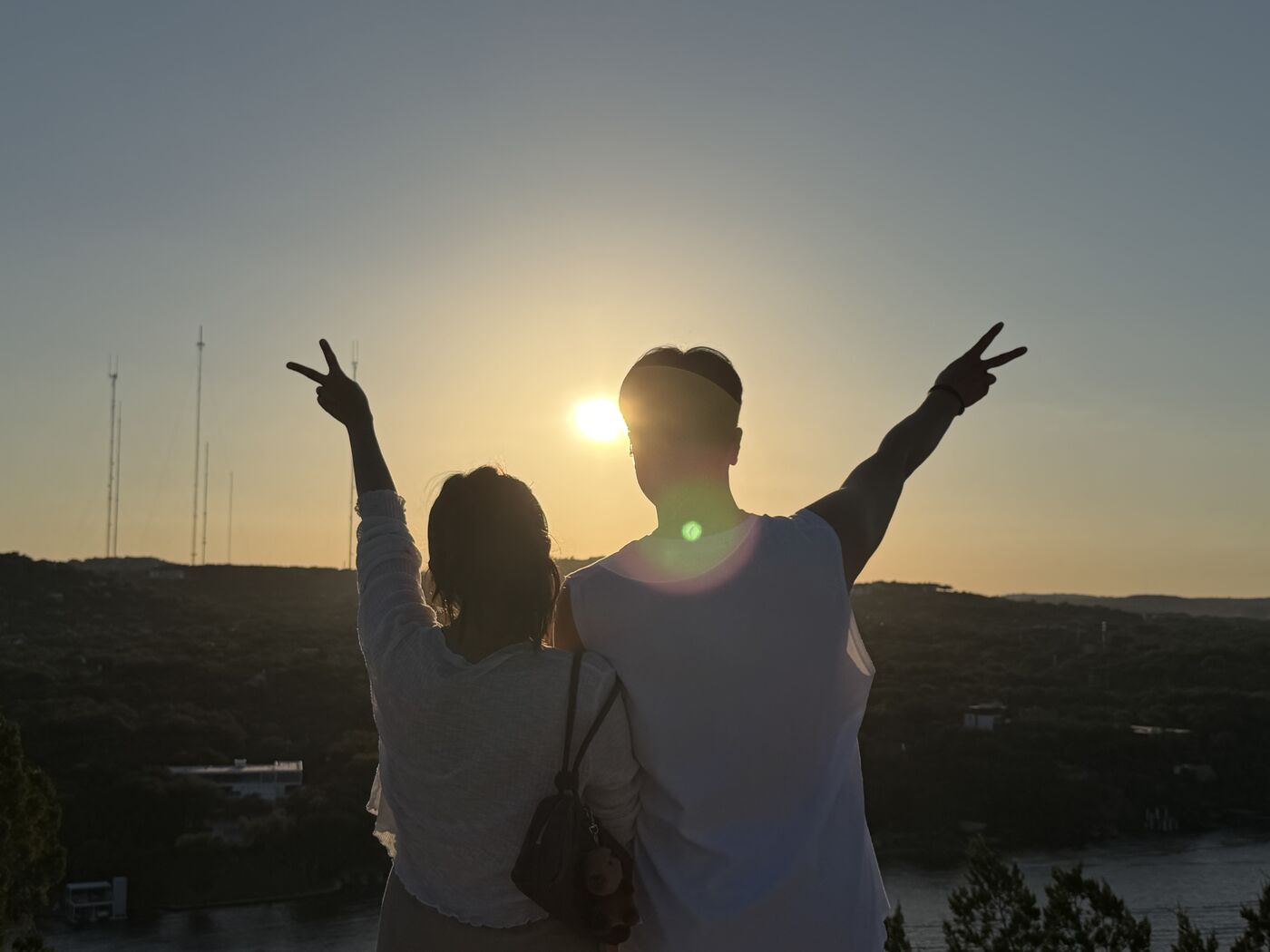 Golden hour with my fiancé